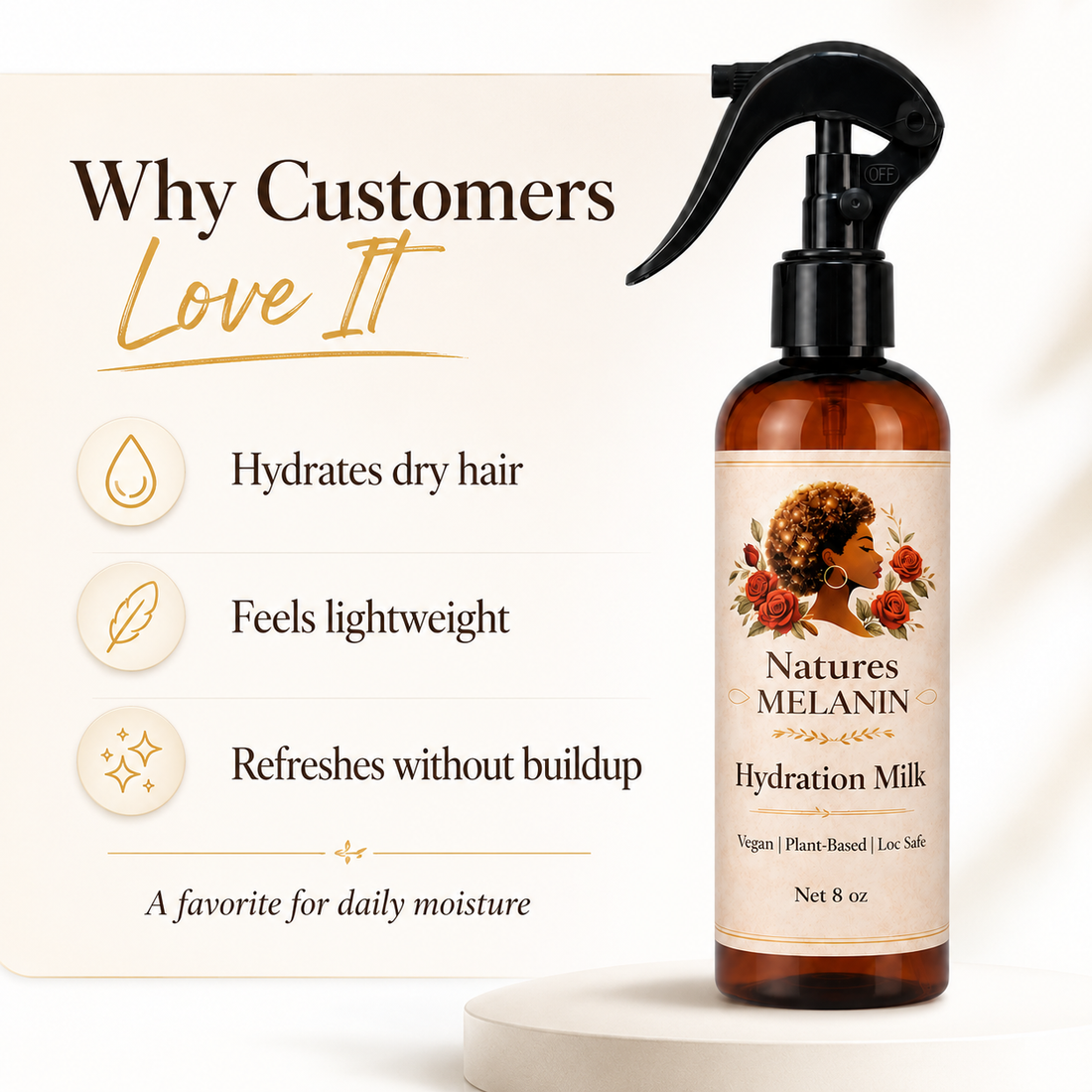Nature's Melanin - Hydrating Hair Milk